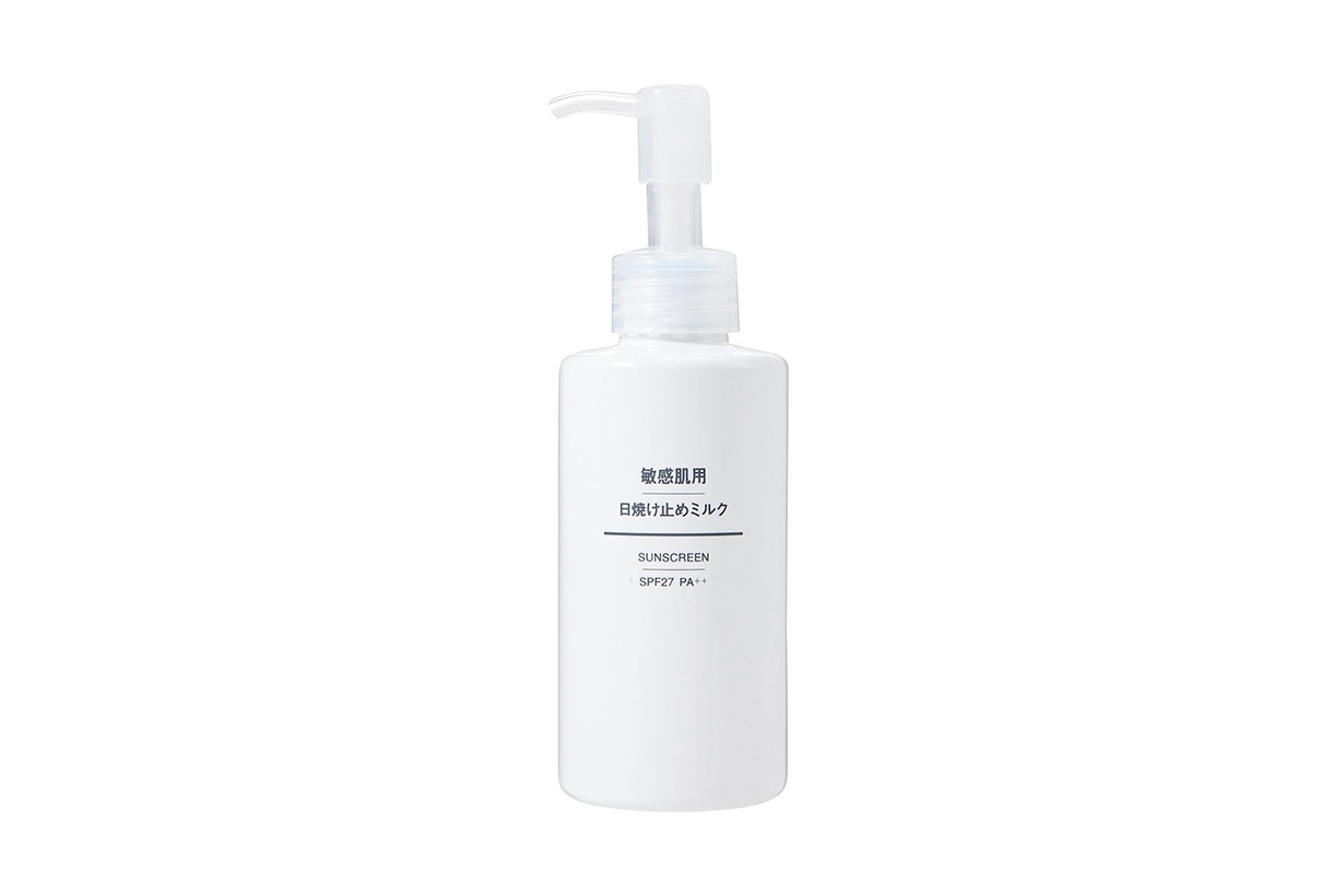 Muji Sunscreen SPF 27 PA++ Sensitive Skin organic sunscreen sunscreen mist japanese skincare 