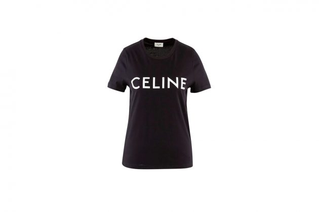 celine t-shirt embroidery summer basic items essentials