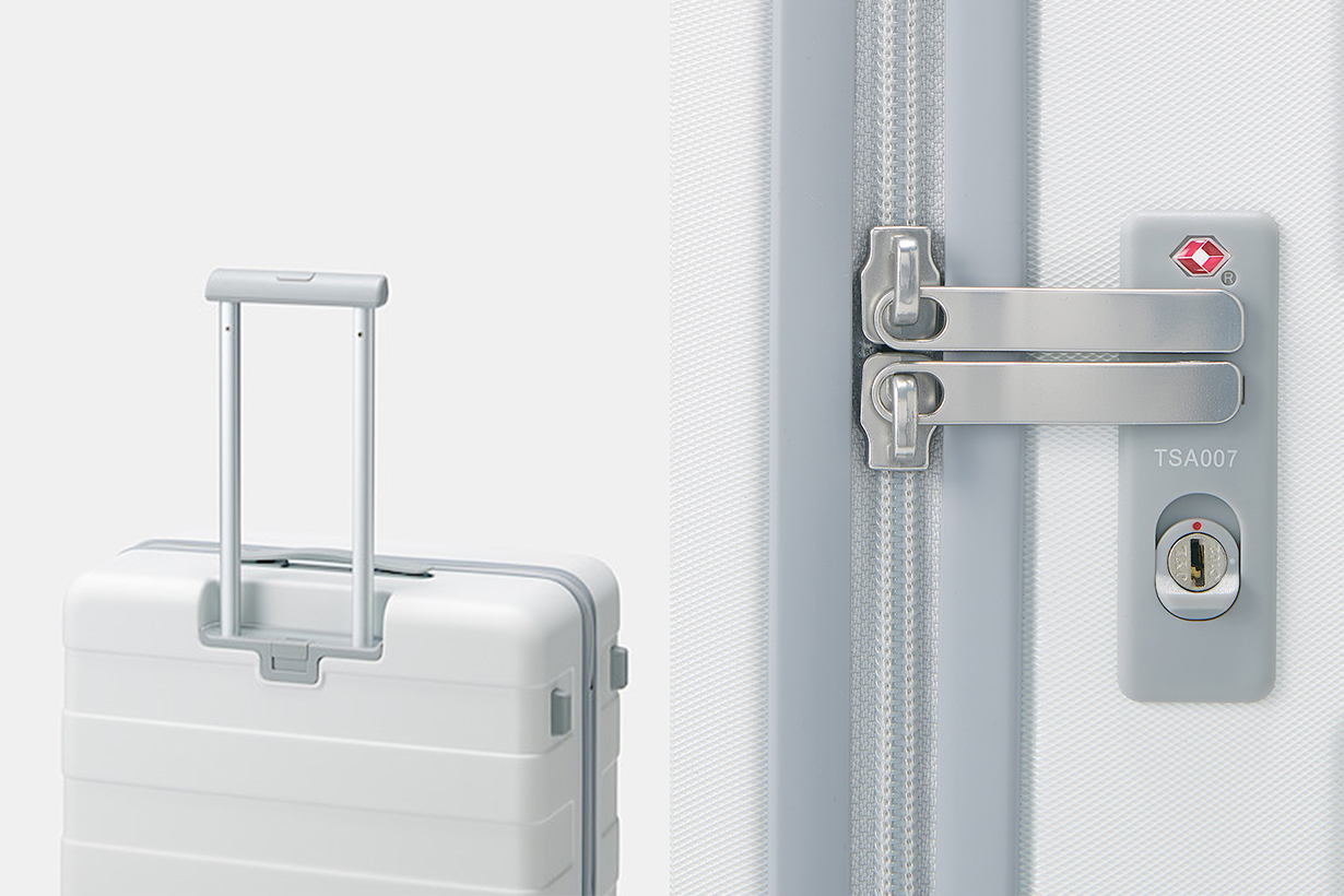 Muji travel luggage new color white 2020