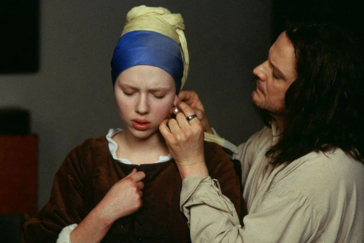 Girl with a Pearl Earring Het meisje met de parel Johannes Vermeer Mauritshuis Painting Colin Firth Scarlett Johansson  Tracy Chevalier Oscar Movie 