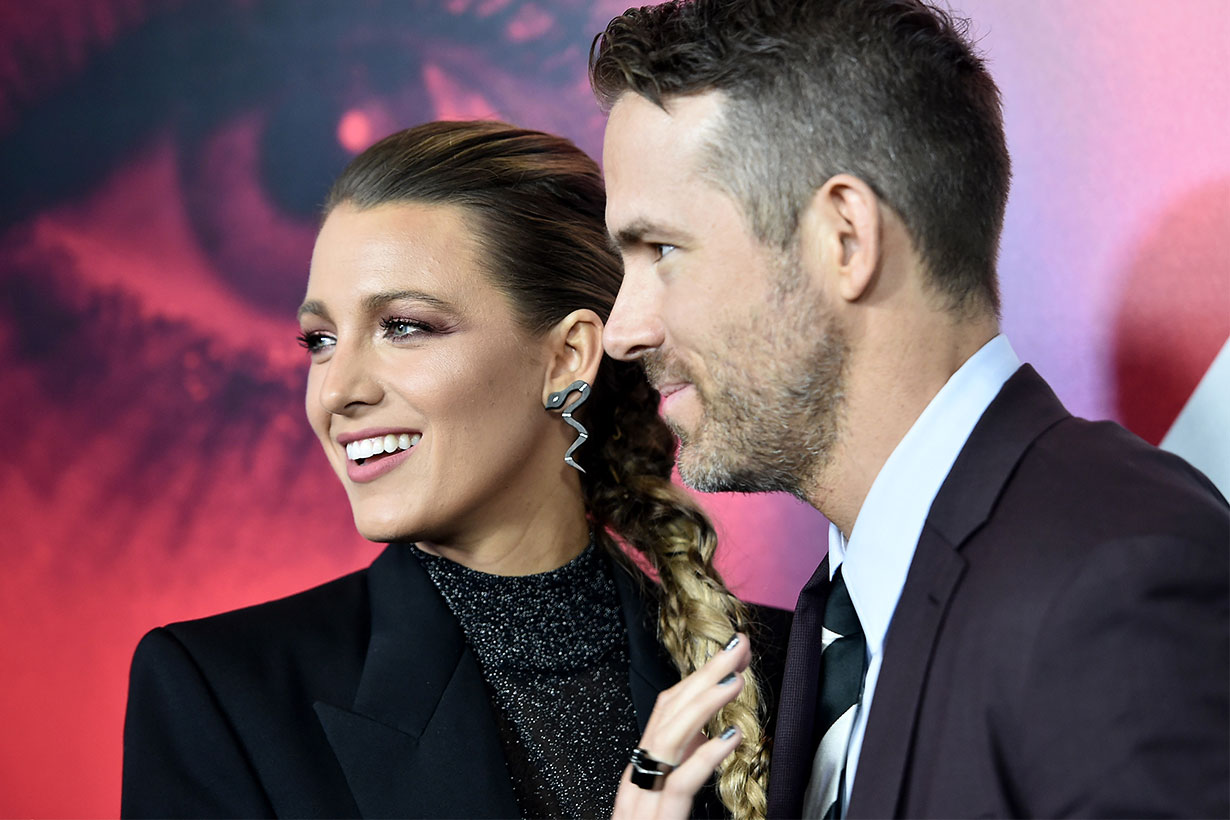 Blake Lively and Ryan Reynolds attend the New York premier of "A Simple Favor" at Museum of Modern Art on September 10, 2018 in New York City.