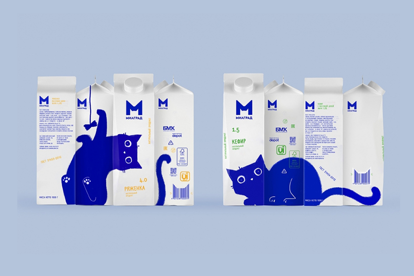 Milgrad Milk Cat Package Design Depot