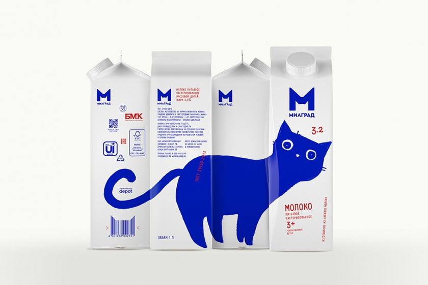 Milgrad Milk Cat Package Design Depot