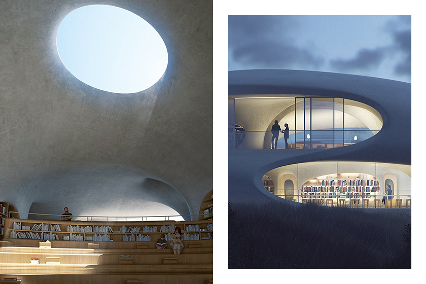 MAD Architects Wormhole Library hainan