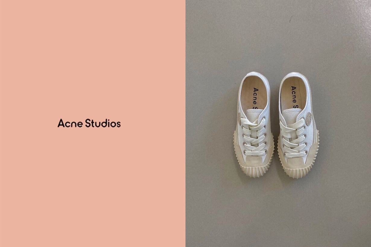 acne studios canvas sneakers basic