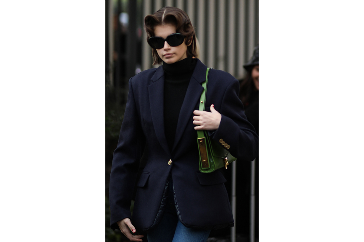 Kaia Gerber Blazer Jacket 2020 Fall Winter Celebrities Styles Fashion Trends