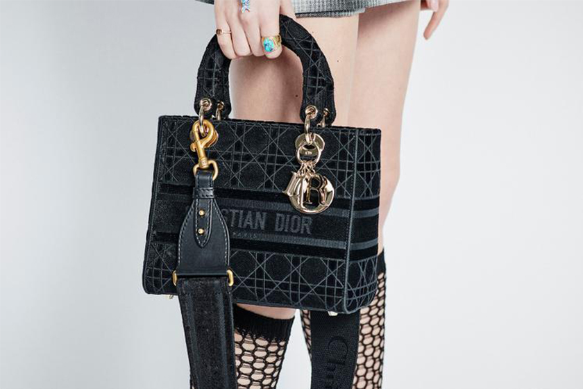 Dior Lady D-Lite 天鵝絨元素 it bag