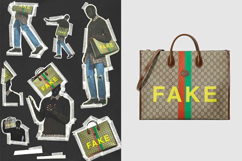 富玩味的反諷設計，以「Gucci Fake Not」系列時尚地反擊抄襲行為！