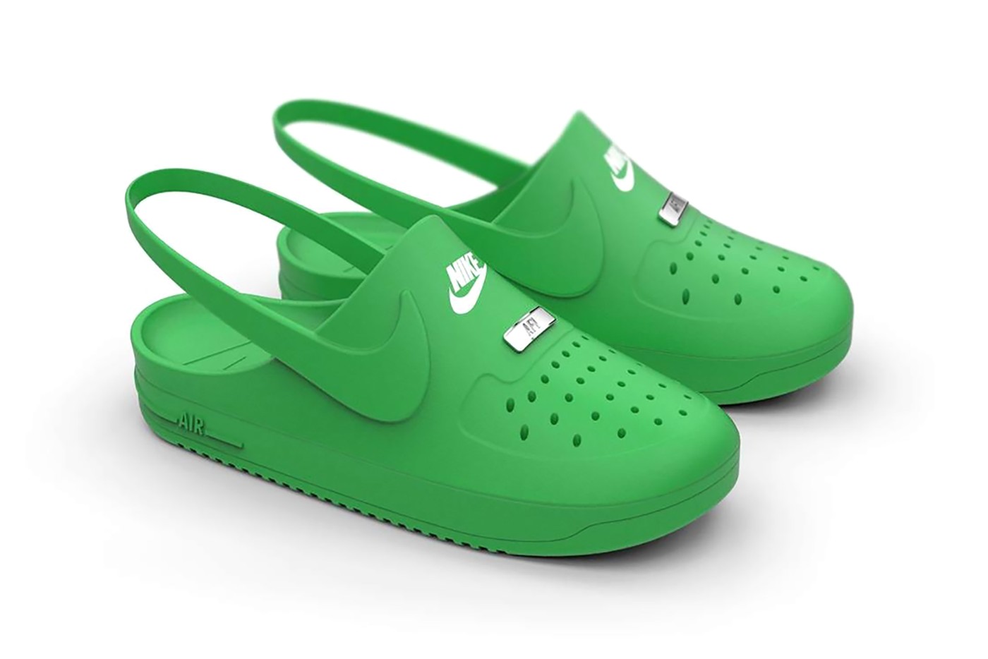 nike crocs collaboration air force 1 clogs hybrid unofficial Keegan McDaniel shoes design