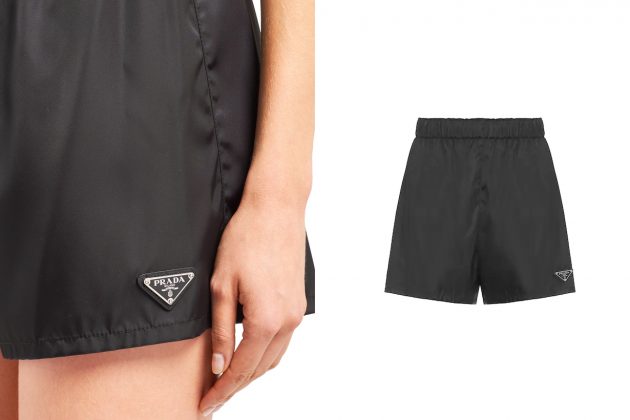 prada shorts instagram nylon logo 2020