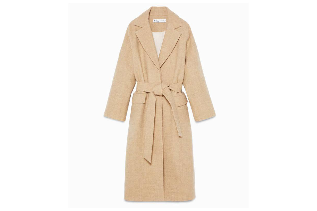Zara Limited Edition Belted Wool Coat