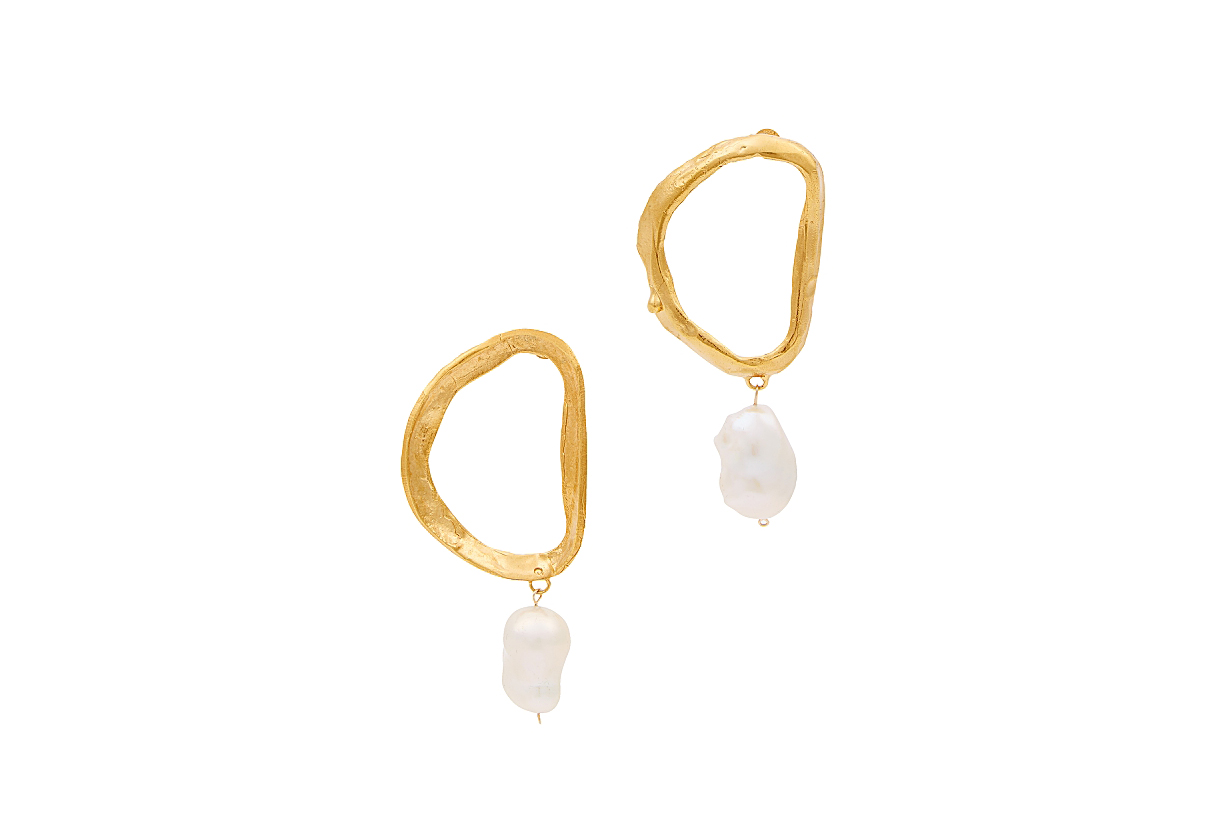 ALIGHIERI  Dantes Shadow 24kt gold-plated earrings