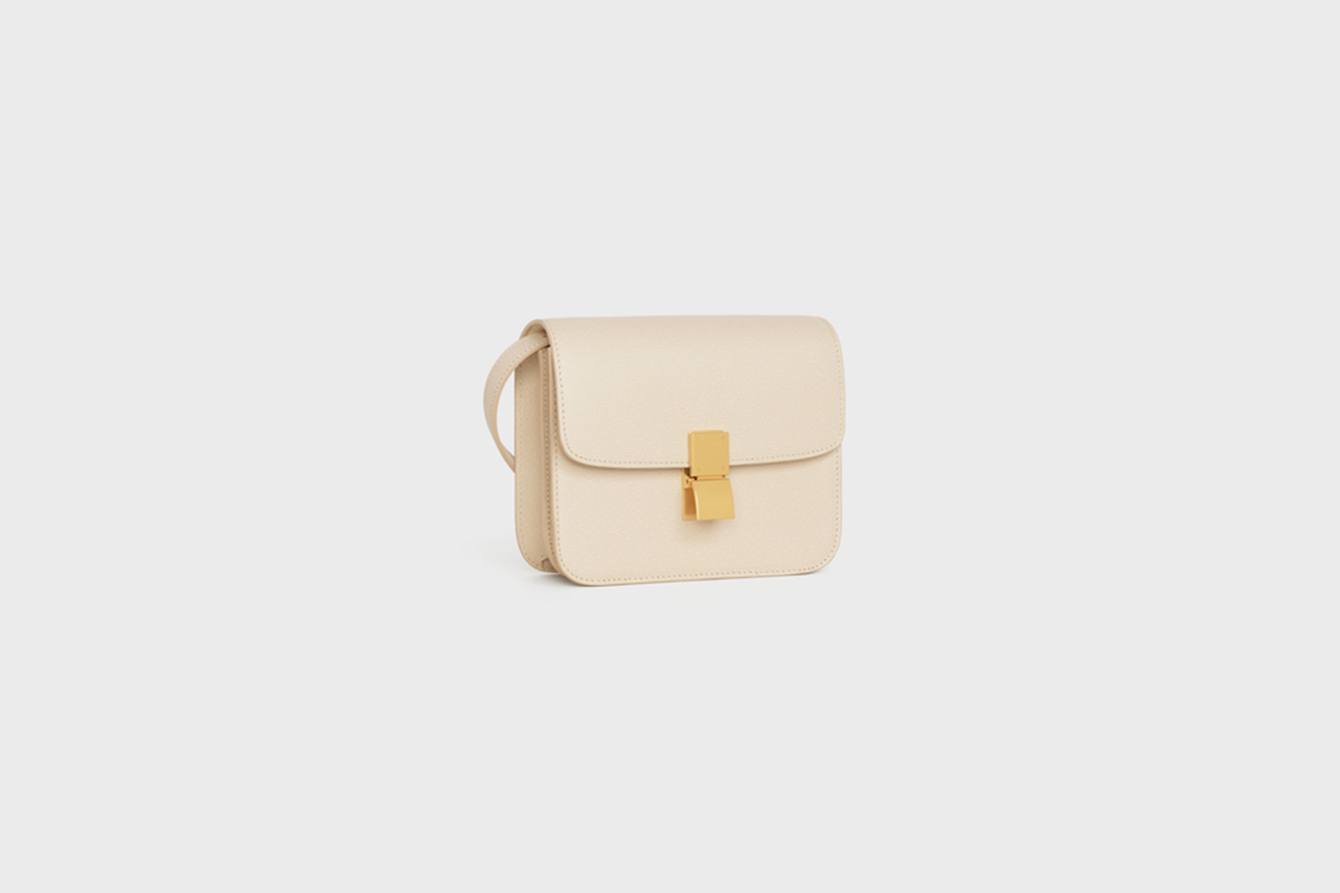 Celine teen classic bag in calfskin liege handbags 2020 fw