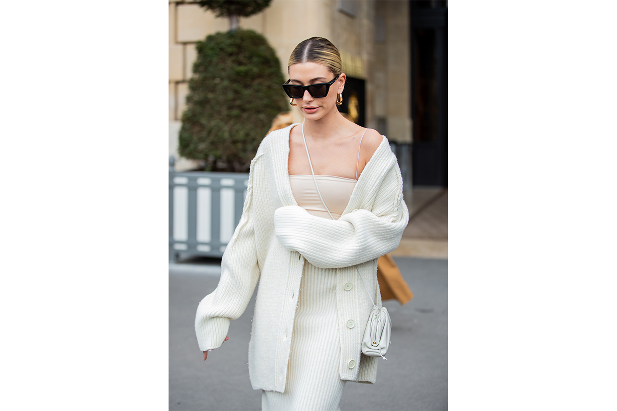 2020 fall winter fashion trends knitted cardigan styling tips fashion items super models Hailey Baldwin Bella Hadid Kendall Jenner Kaia Gerber 