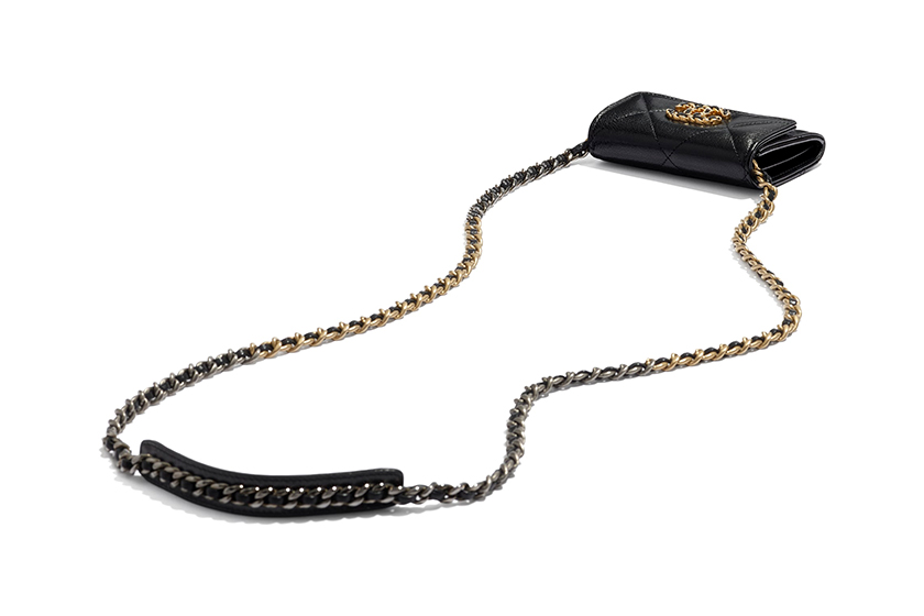 Chanel 19 Flap Coin Purse With Chain Handbags