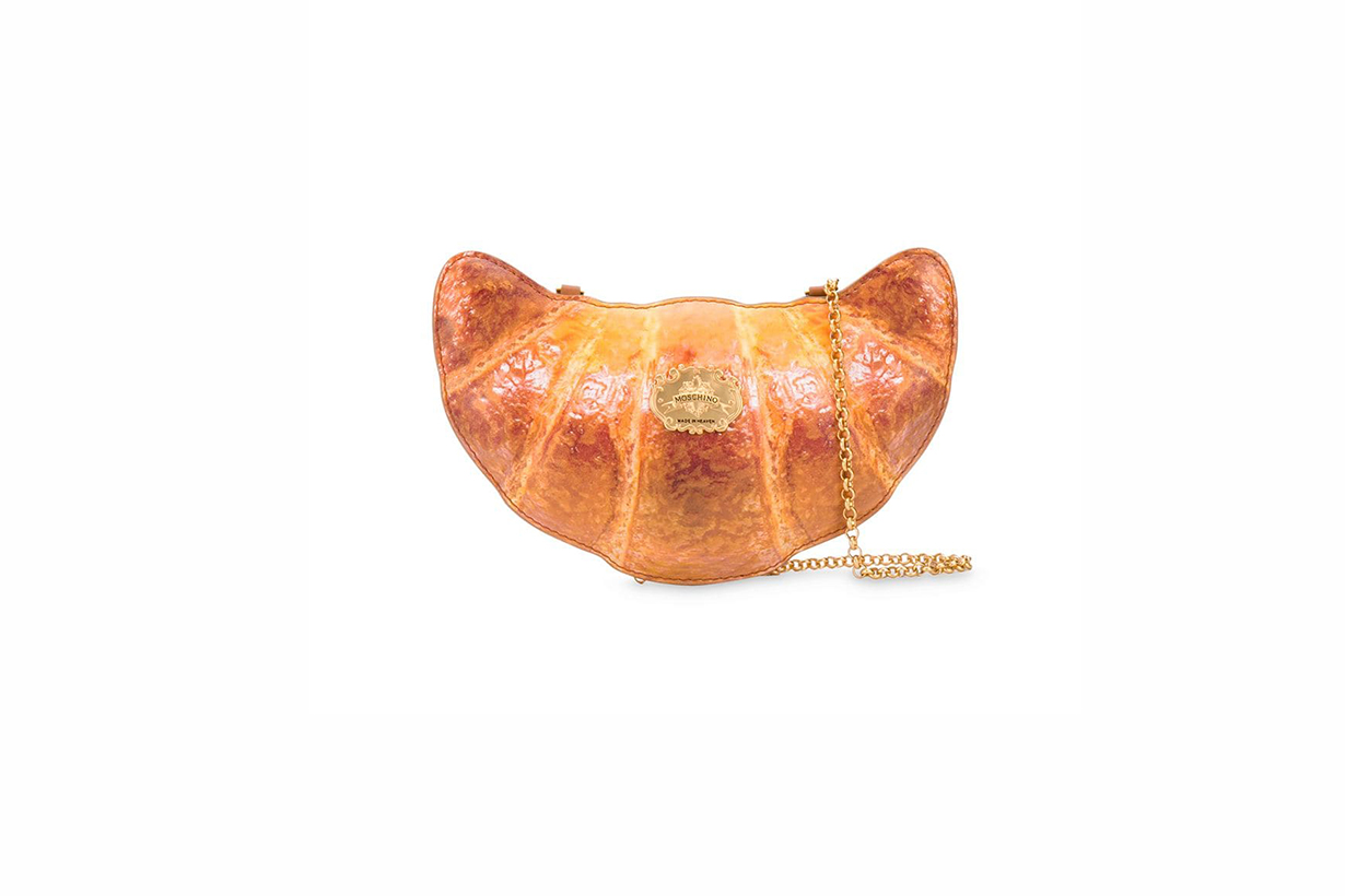 moschino bread baguette croissant bag clutch fall winter collection release