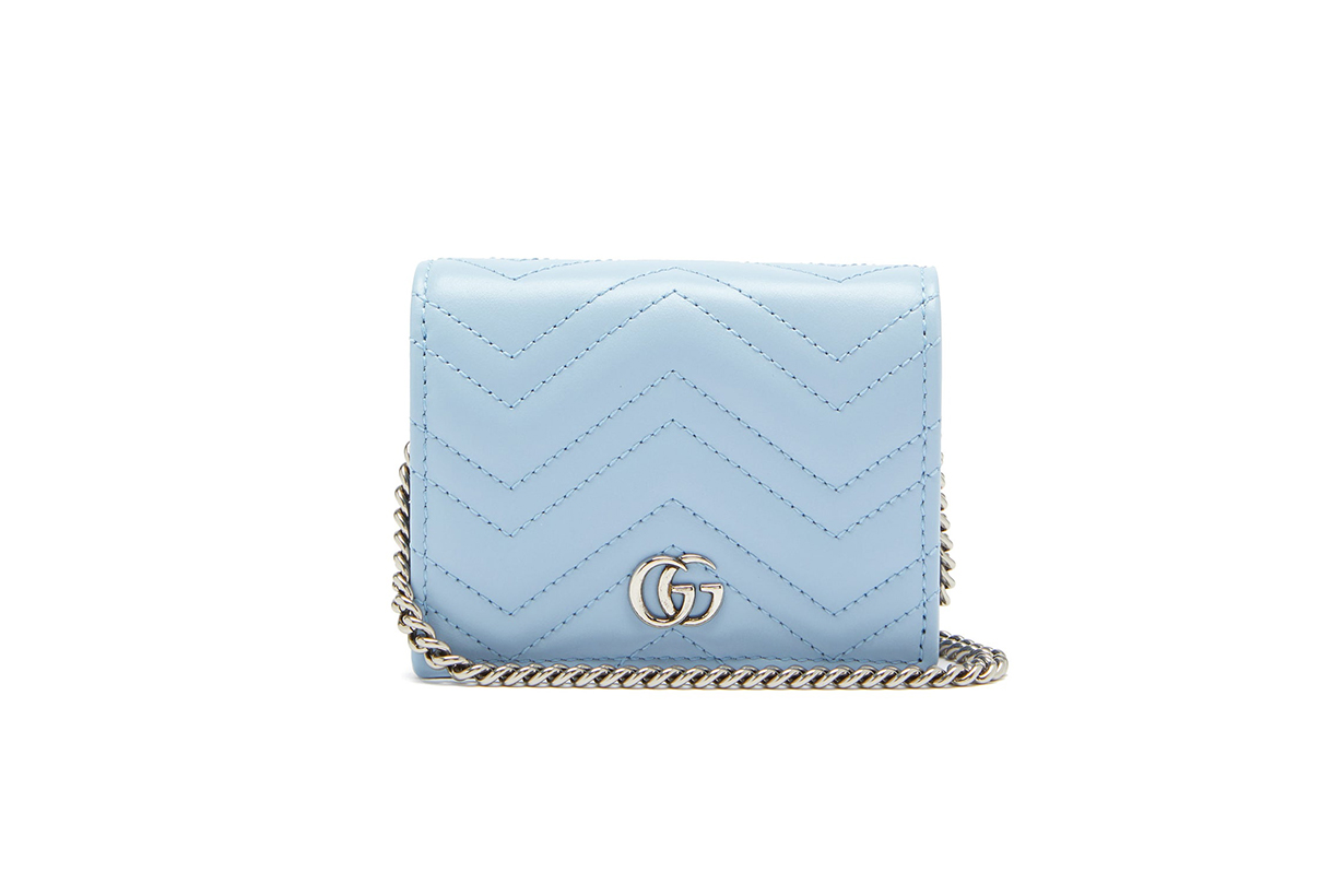 GUCCI GG Marmont chain-strap leather wallet