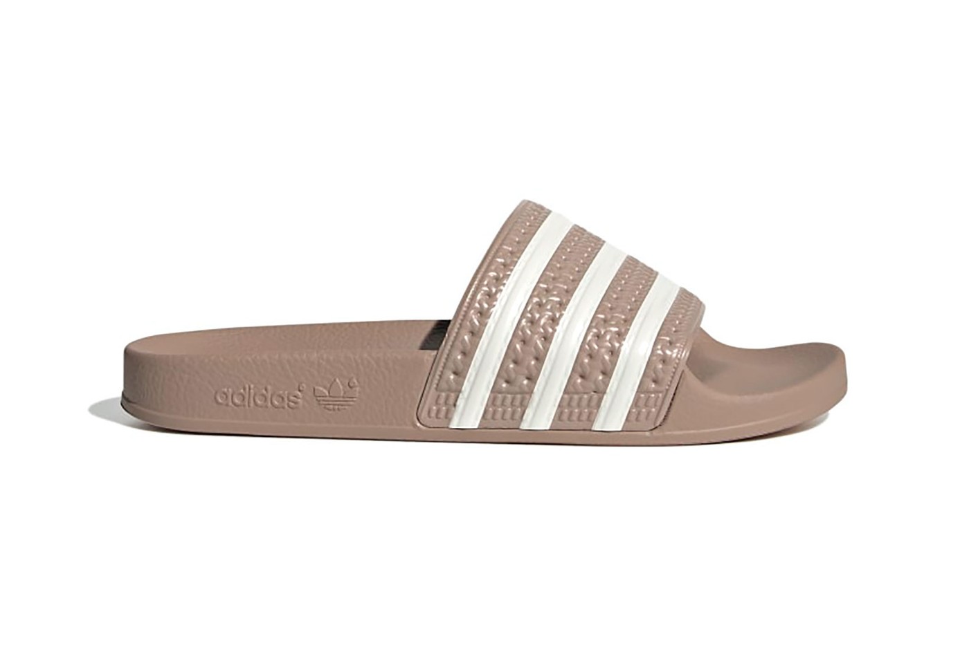 Adidas adilette w slides sandals womens nude brown beige colorway