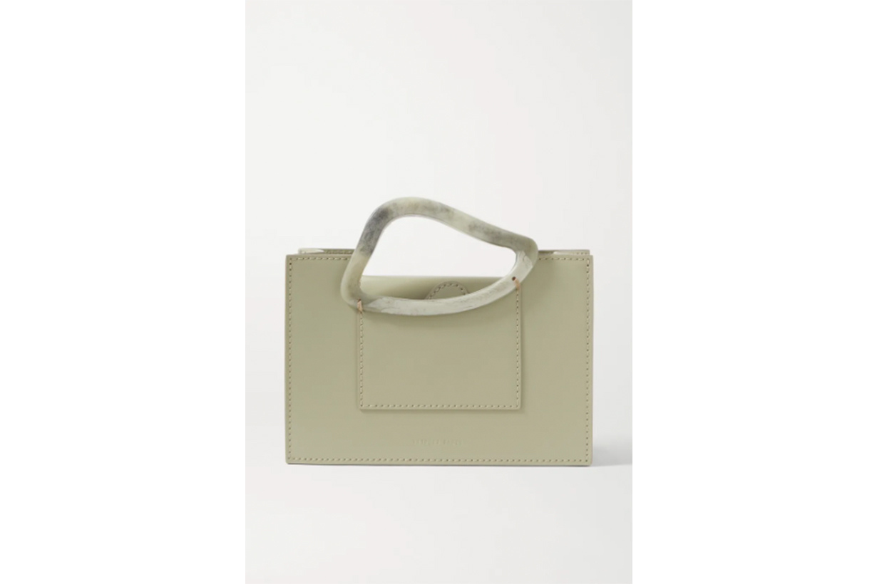 + NET SUSTAIN Arp mini leather and resin tote
