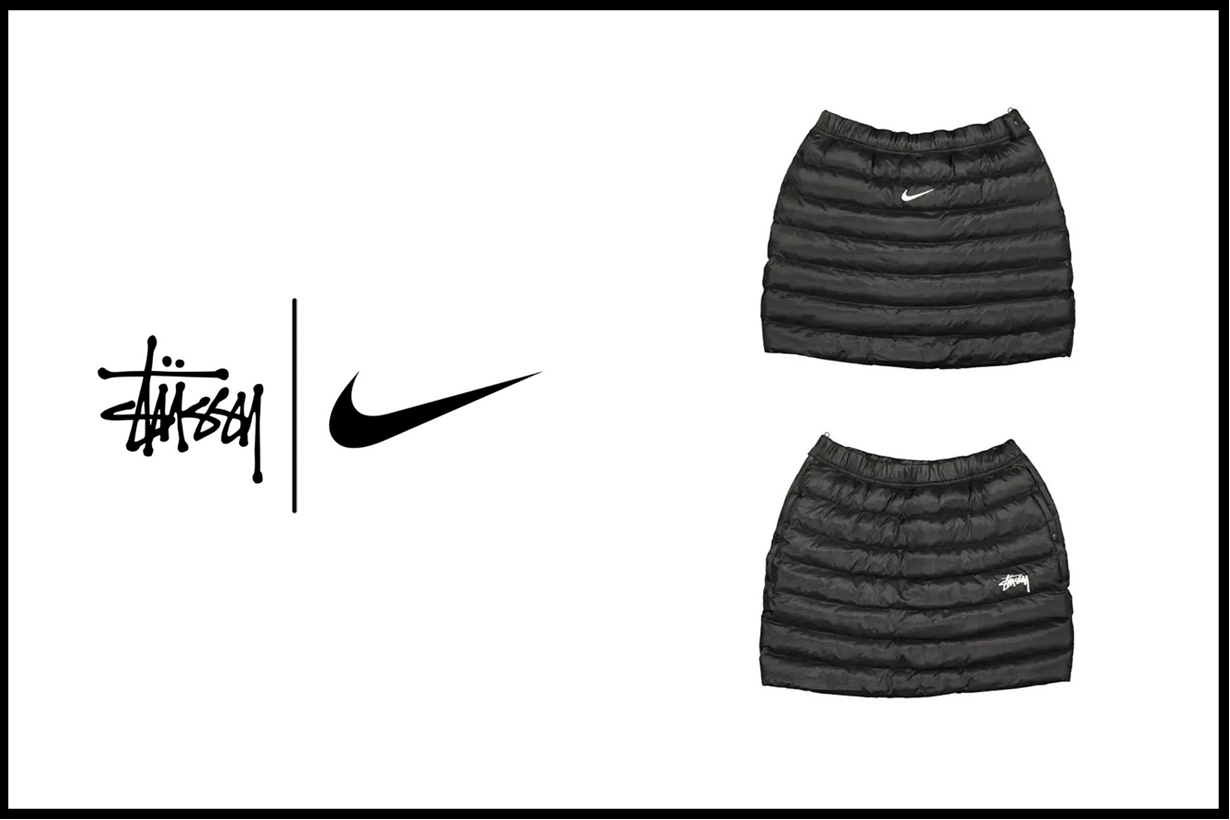 Stüssy x Nike 聯名服裝將發佈，這一件羽絨 A 字裙已受到時髦女生注目！