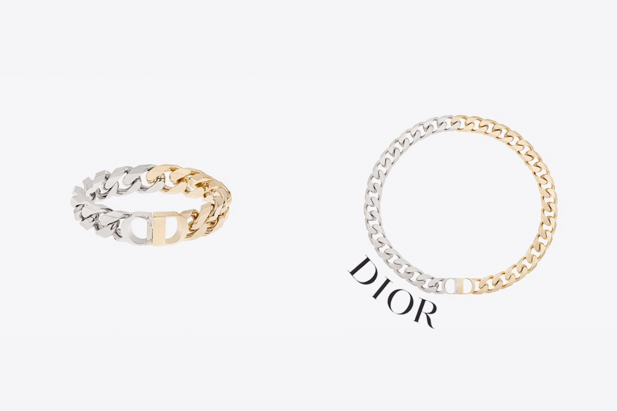 dior CD Icon gold sliver two color jewelry men women
