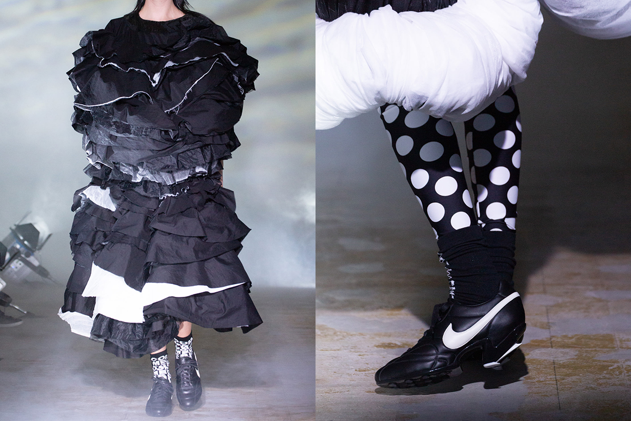 COMME des GARCONS nike spike sneakers collaboration shoes 2021