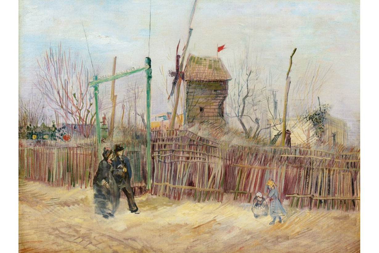 Vincent Van Gogh sotheby's Scène de rue à Montmartre 2021 sold