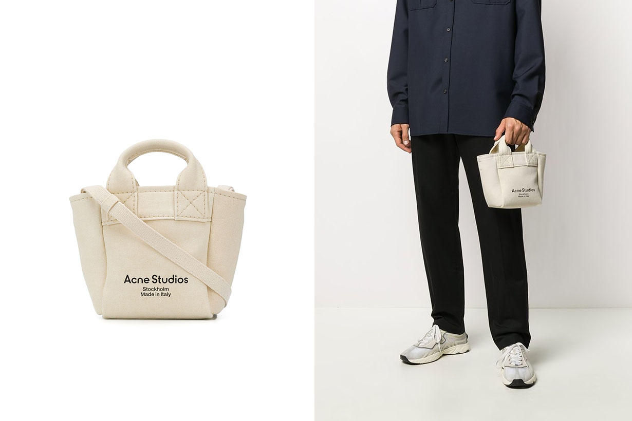 acne studios canvas bags handbags 2021 spring summer collection release