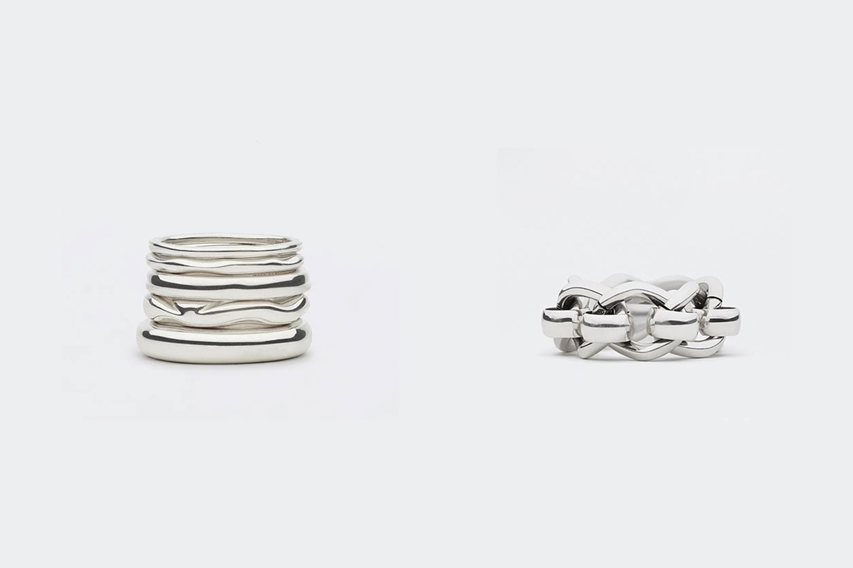 Bottega Veneta silver rings accessories 