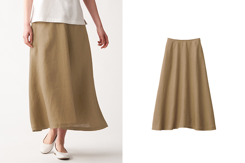 MUJI Linen Pants Shirts Skirts Dress Top 5