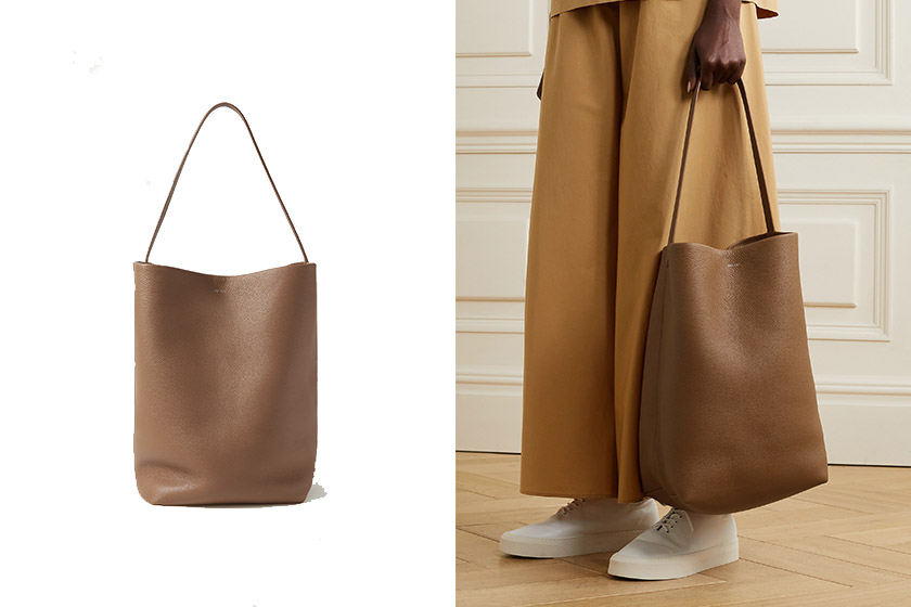 The Row Slouchy Banana leather shoulder bag