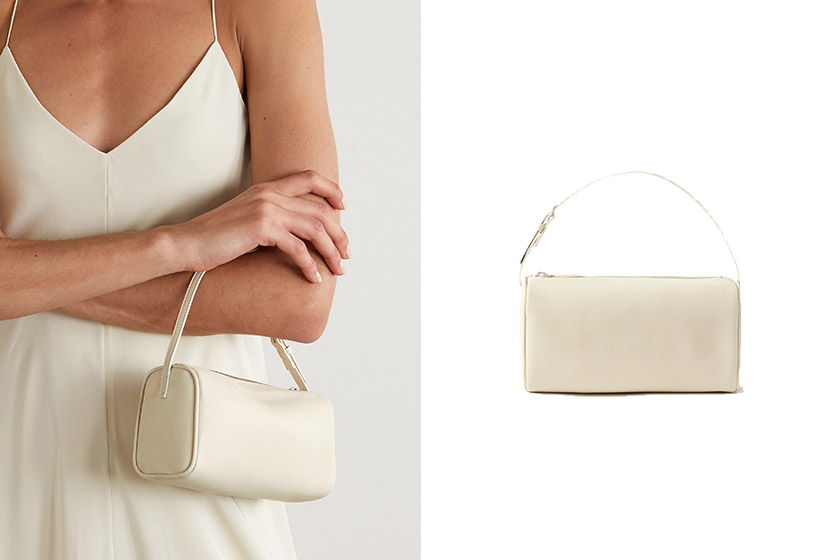 The Row Slouchy Banana leather shoulder bag