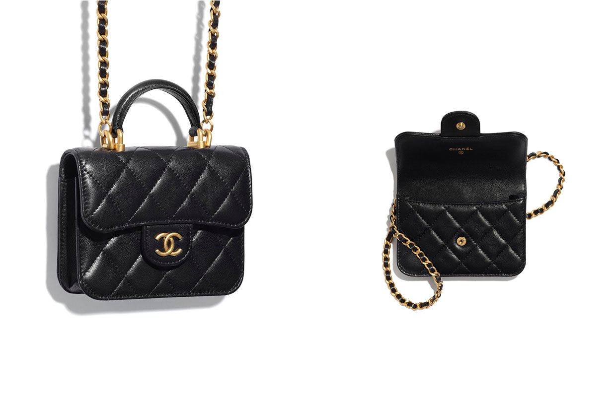 Chanel FLAP COIN PURSE WITH CHAIN mini bag 2020/21 Métiers d’art