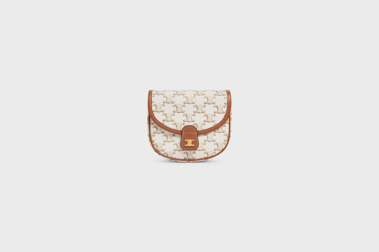 celine has a new mini triomphe canvas bag handbags 2021ss