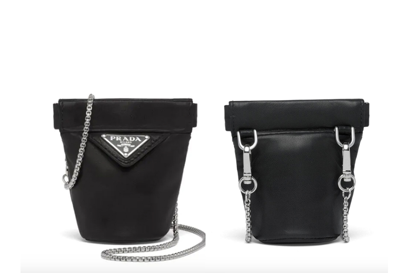 Prada chain-strap mini pouch bag