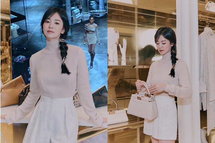 song hye kyo Fendi 2021 fw hairpin accessories