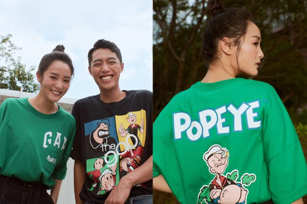 gap popeye t-shirt 2021 collab taiwan