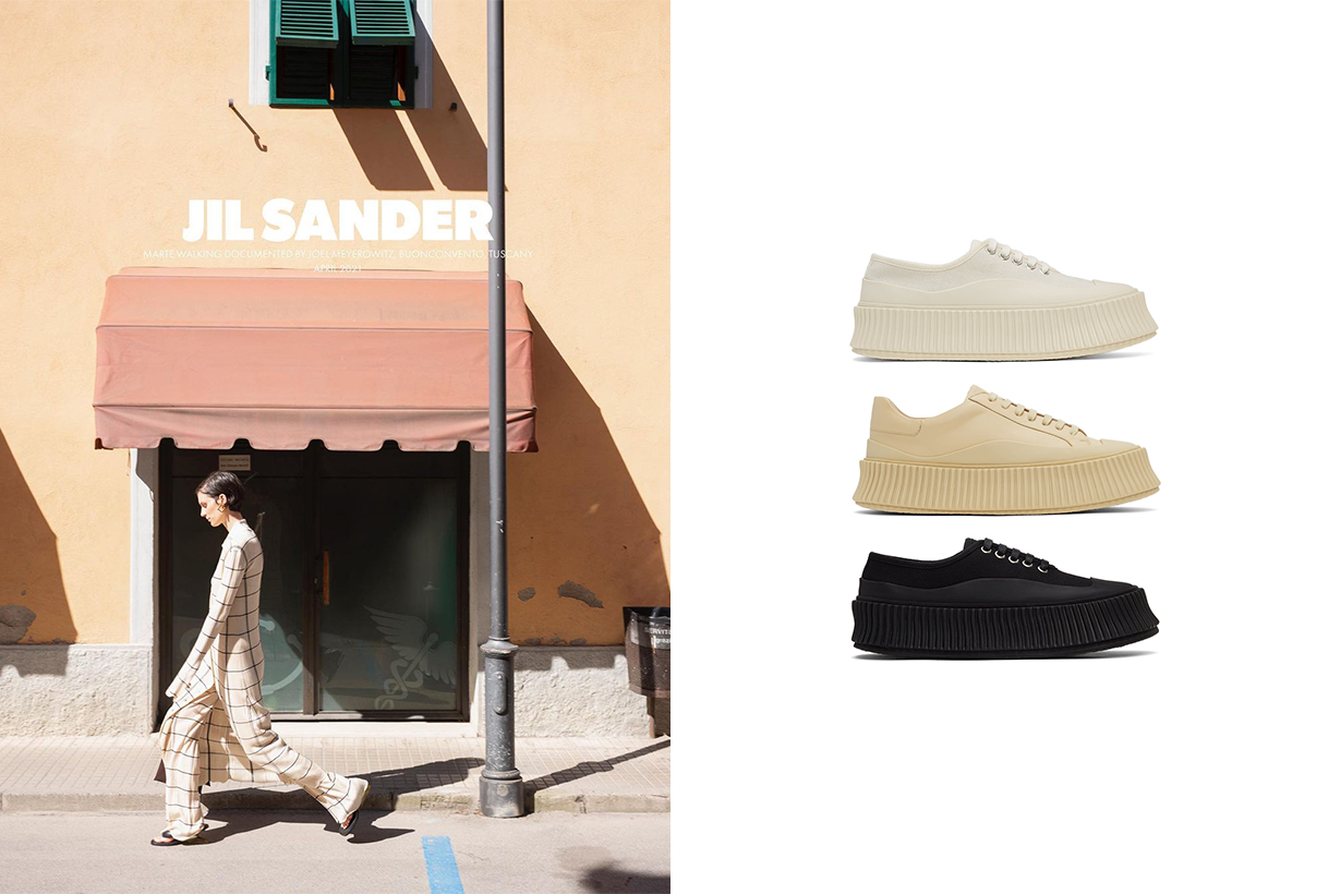 恰到好處的優雅：Jil Sander 新上架厚底鬆糕波鞋，迅速引起極簡女生注意！