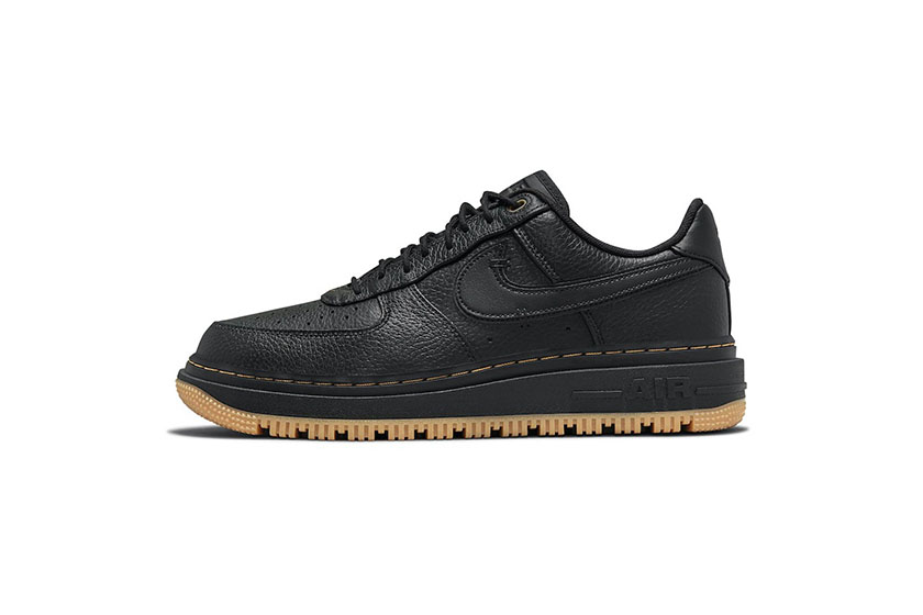 Nike Air Force 1 Luxe Pecan Black Gum Sneakers