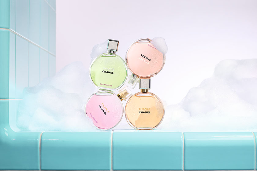 Chanel Chance Pink scented bath tablets Hair Oil