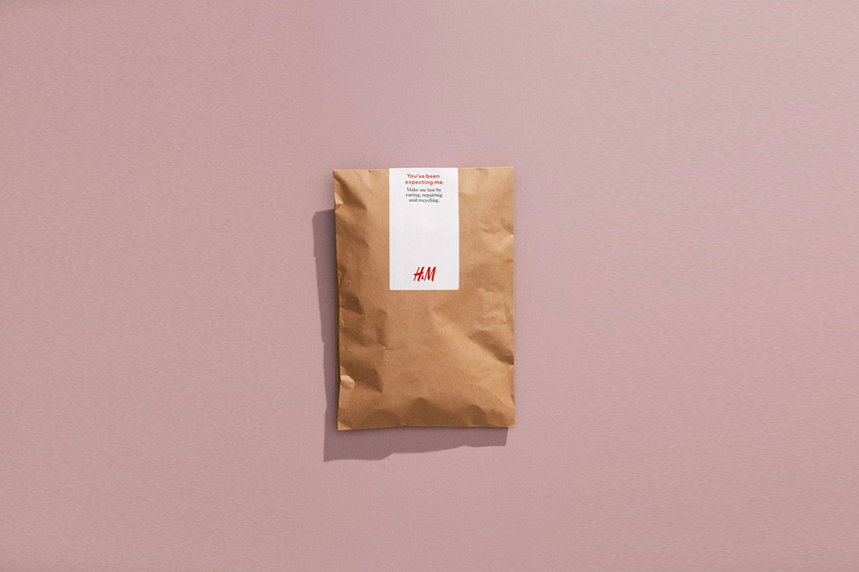 H&M new package design sustainable eco friendly 2021