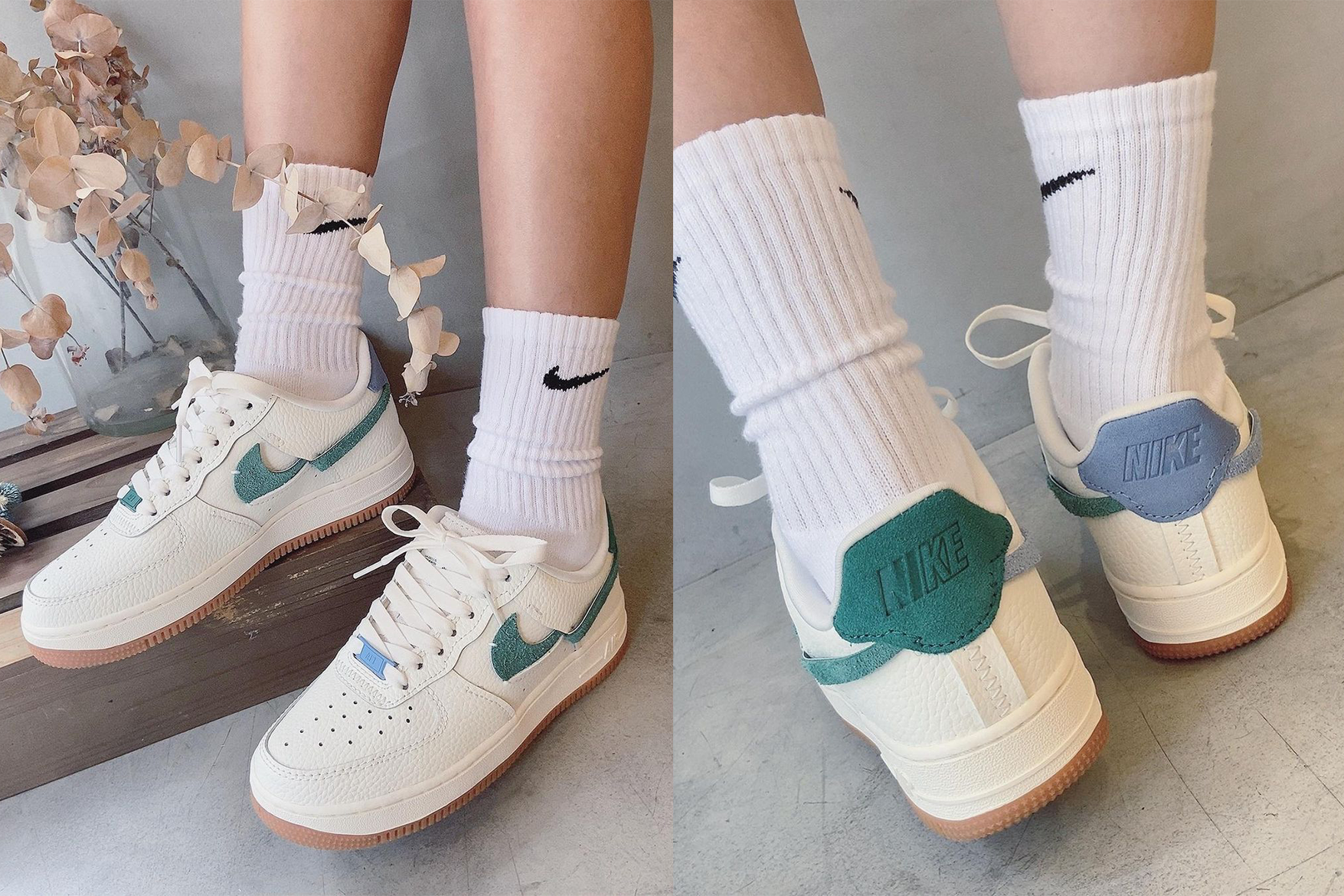 Nike AF1 波鞋可愛升級！全新奶油配色 + 不對稱剔號細節令荷包失守