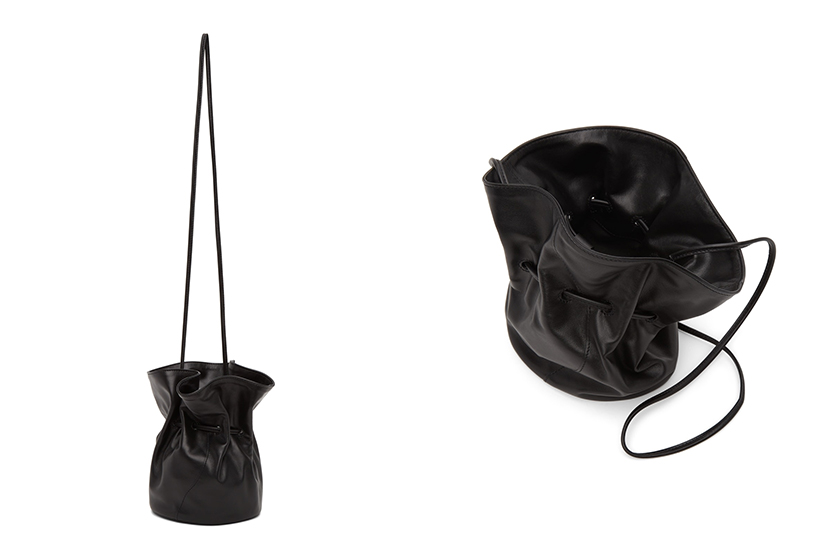 Little Liffner Black Mini Vase Bucket Bag