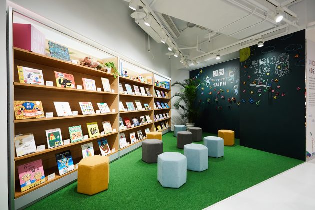 uniqlo taipei flagship store open flower kids library hightlight where when