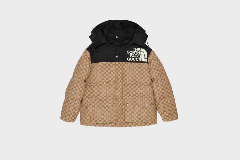 gucci the north face new collab down jacket 2021 winter