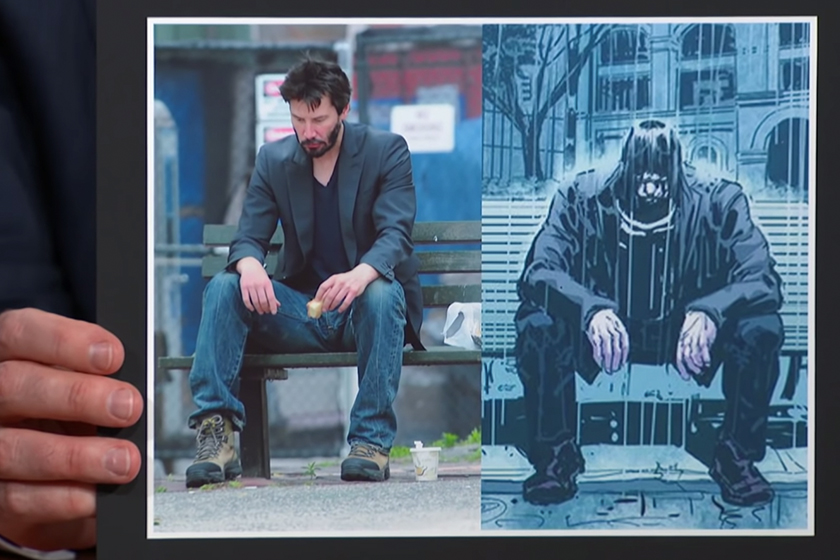 Keanu Reeves Sad Keanu meme photo The Late Show