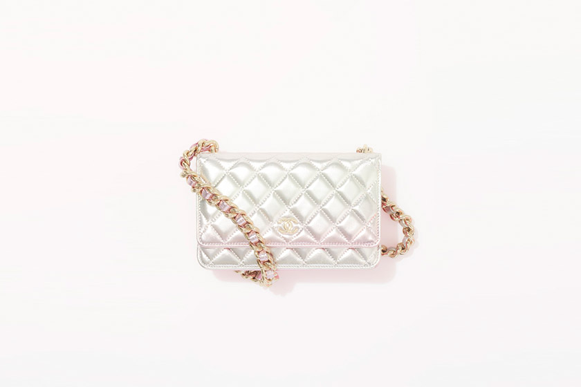 chanel 2021/22 cruise wallet on chain clutch with chain