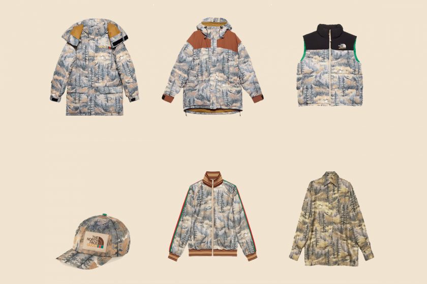 gucci the north face collab 2021 fw all items price piece