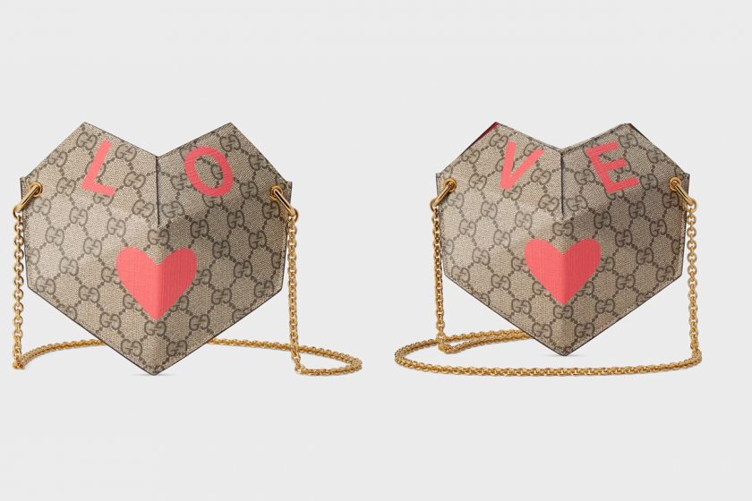 gucci heart shape valentine's day small bag gg cute 2022