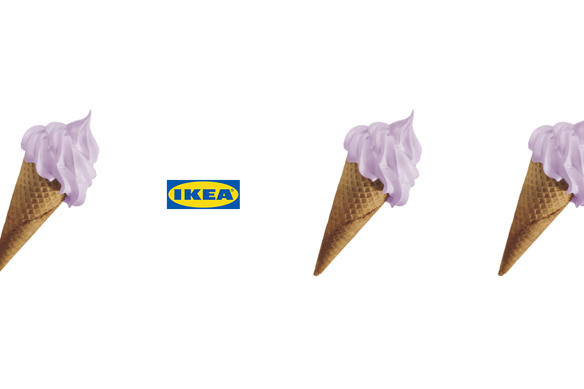 IKEA 2022 Spring New ice cream flaver Taro